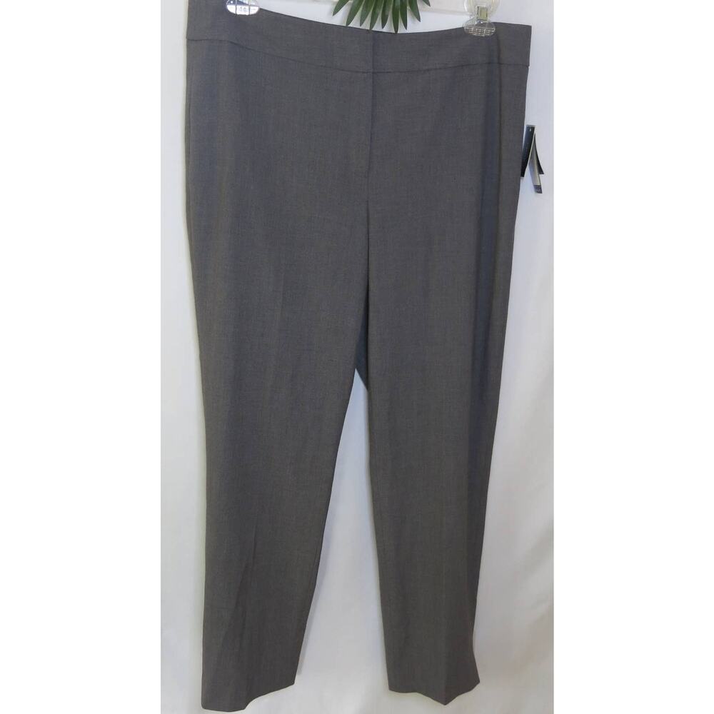 NINE WEST *NWT* Pants Trousers Size 12 Women "The Skinny" Stretch Career Gray